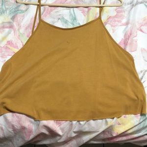 Mustard crop top